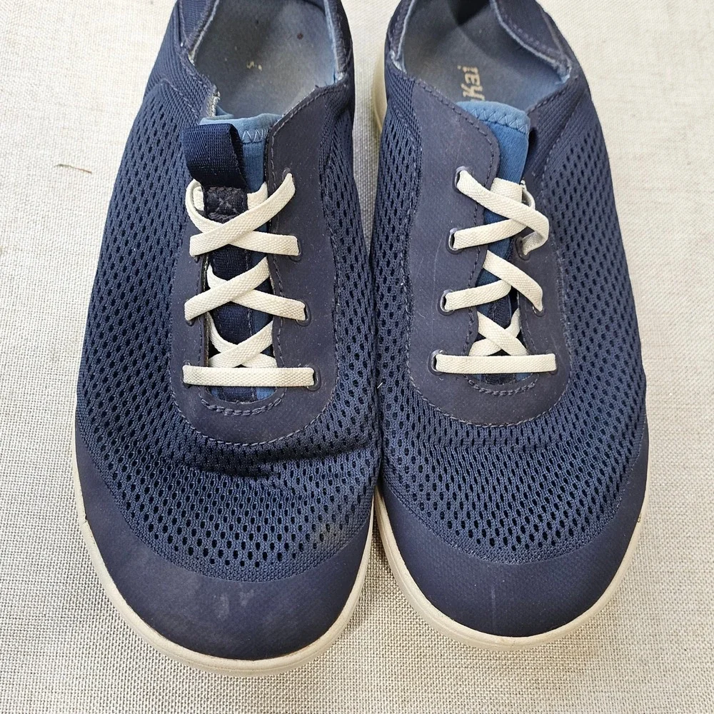 OluKai Moku Pae Boat Shoes Mens Size 9 Blue Mesh Sneakers 10472-DE18 Casual
